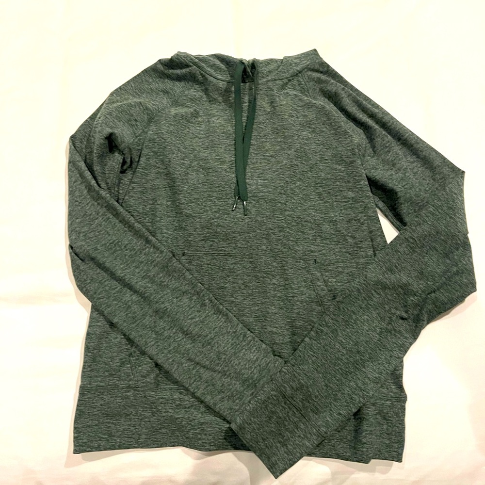 Green small outdoor voices hoodie sweatshirt